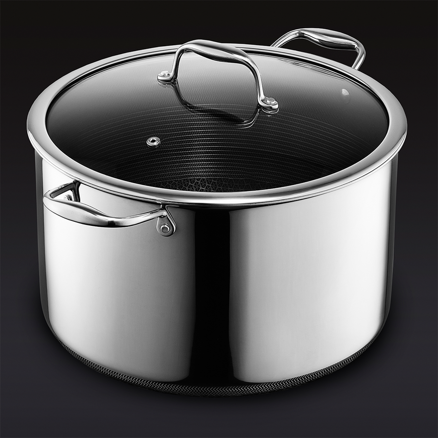 Hybrid Stock Pot with Lid, 12-Qt A8