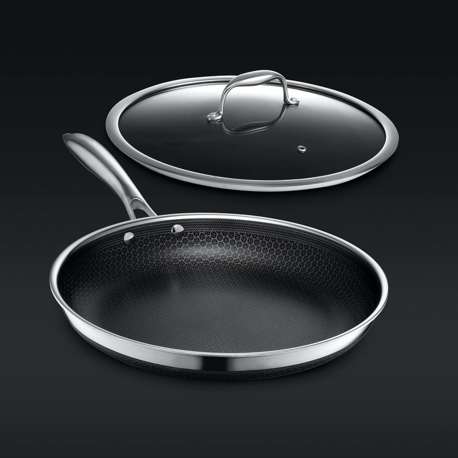 Hybrid Fry Pan with Lid, 12" W1
