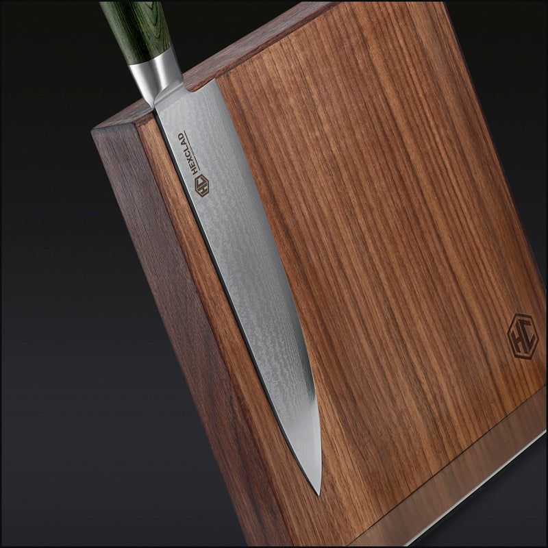 Damascus Steel Knife Set, 7-pc (Green) A3